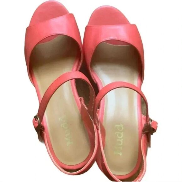 🌸Mudd Platform Red Open Toe Sandals Size‎ 9.5🌸 - Picture 4 of 7